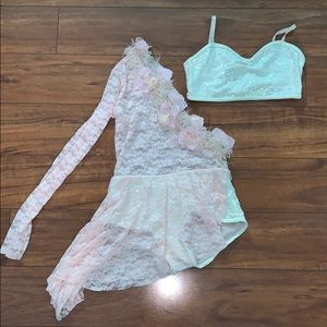 Pink lyrical dance costume